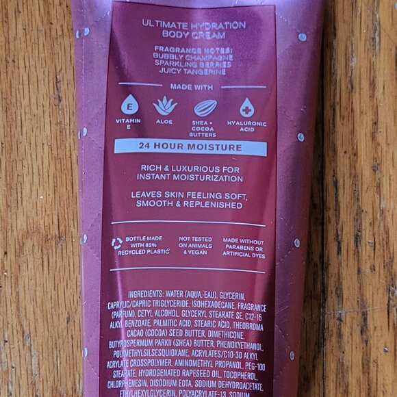 Bath & Body Works Ultimate Hydration Body Cream - Champagne Toast - NWT - Picture 5 of 5